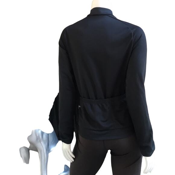 Sugoi 1/2 Zip Floral Cycling Black Jacket with Pockets Women's Size Medium - Picture 3 of 7